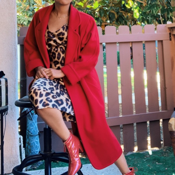 ❌SOLD❌ Red wool coat - Picture 4 of 8